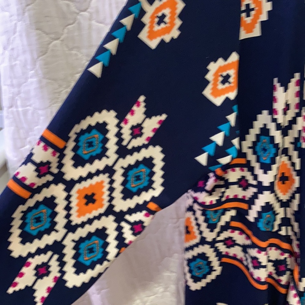 Stretch knit Aztec duster - Picture 3 of 5